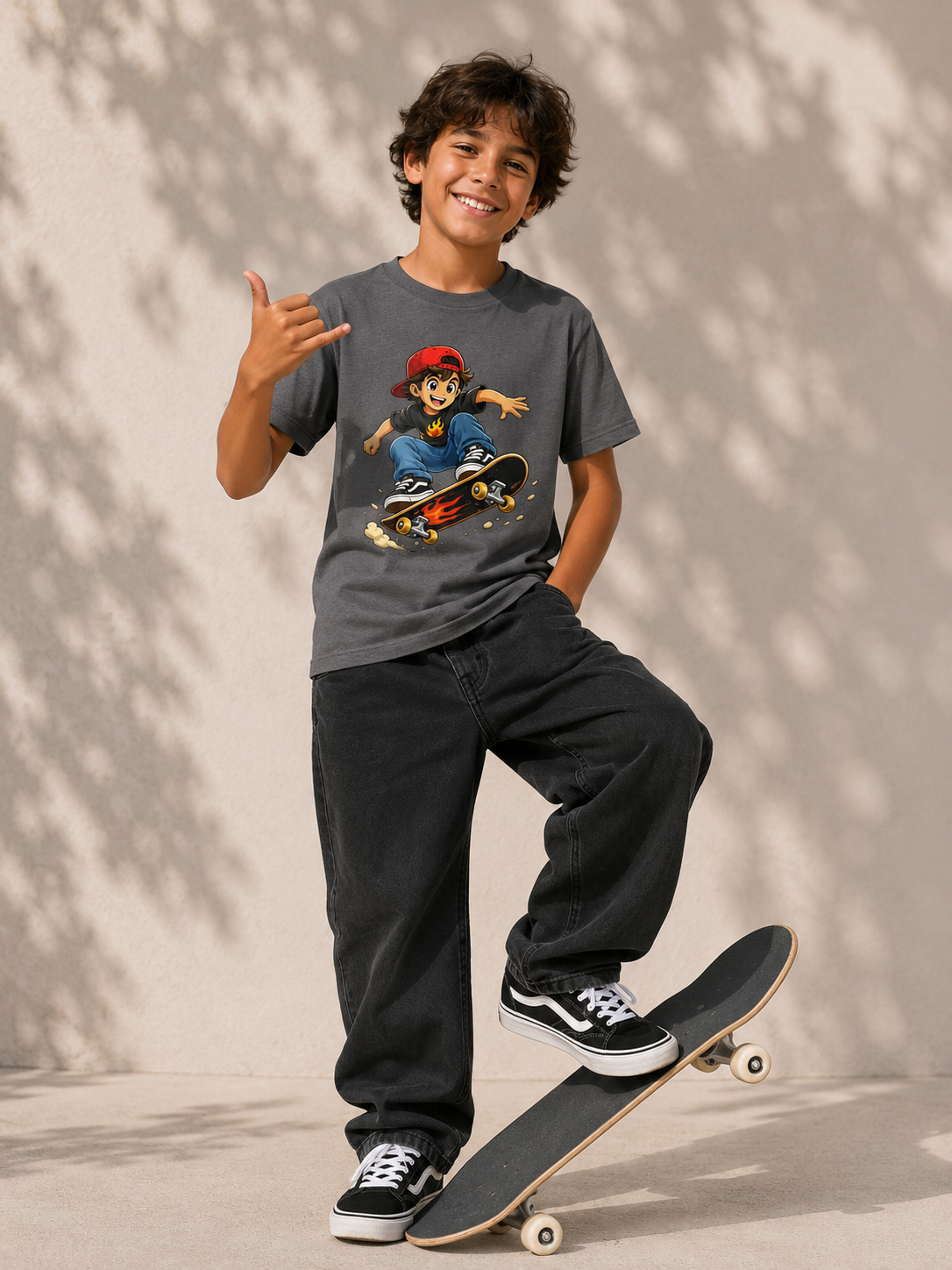 Cartoon Skater Boy